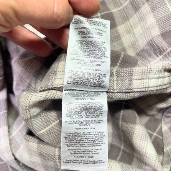 Columbia Men's XL PHG Flannel Shirt Vented Long Sleeve Plaid Taupe - Picture 11 of 12